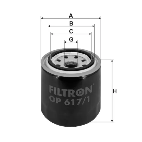 Ölfilter FILTRON OP 617/1 Bild Ölfilter FILTRON OP 617/1