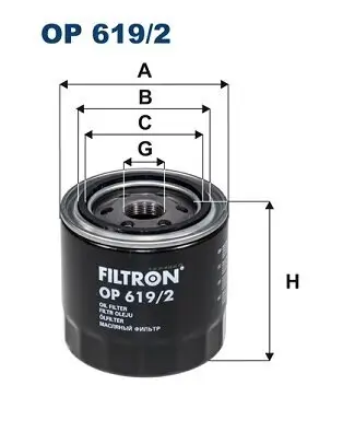 Ölfilter FILTRON OP 619/2 Bild Ölfilter FILTRON OP 619/2