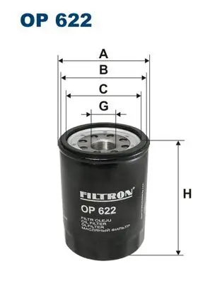 Ölfilter FILTRON OP 622