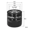Ölfilter FILTRON OP 628 Bild Ölfilter FILTRON OP 628