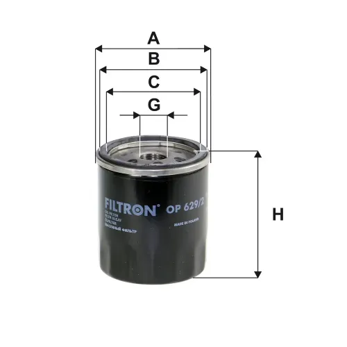 Ölfilter FILTRON OP 629/2 Bild Ölfilter FILTRON OP 629/2