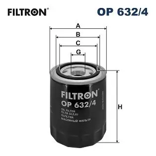 Ölfilter FILTRON OP 632/4 Bild Ölfilter FILTRON OP 632/4