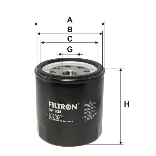 Ölfilter FILTRON OP 634 Bild Ölfilter FILTRON OP 634