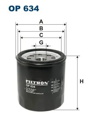 Ölfilter FILTRON OP 634