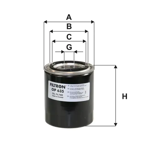 Ölfilter FILTRON OP 635 Bild Ölfilter FILTRON OP 635