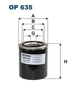 Ölfilter FILTRON OP 635