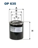 Ölfilter FILTRON OP 635