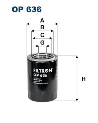 Ölfilter FILTRON OP 636