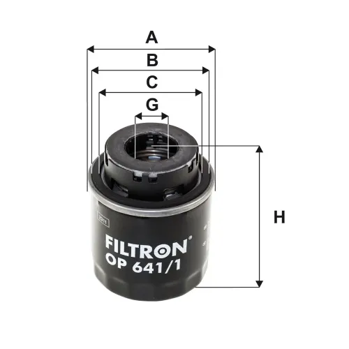 Ölfilter FILTRON OP 641/1 Bild Ölfilter FILTRON OP 641/1