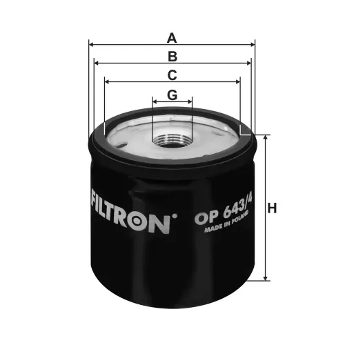 Ölfilter FILTRON OP 643/4 Bild Ölfilter FILTRON OP 643/4
