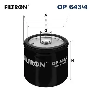 Ölfilter FILTRON OP 643/4 Bild Ölfilter FILTRON OP 643/4