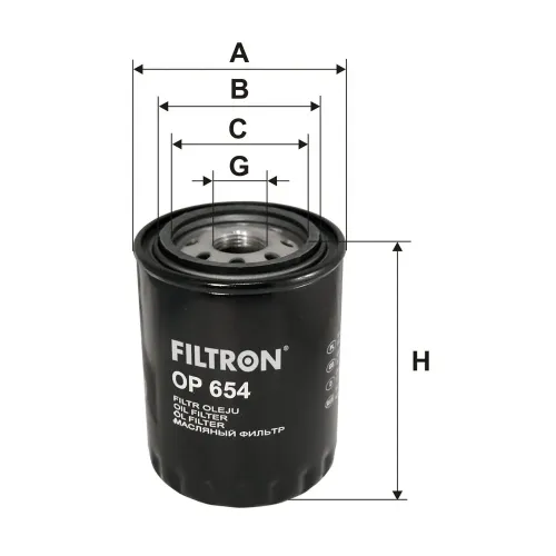 Ölfilter FILTRON OP 654 Bild Ölfilter FILTRON OP 654