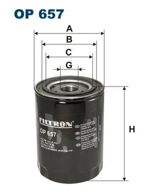 Ölfilter FILTRON OP 657 Bild Ölfilter FILTRON OP 657