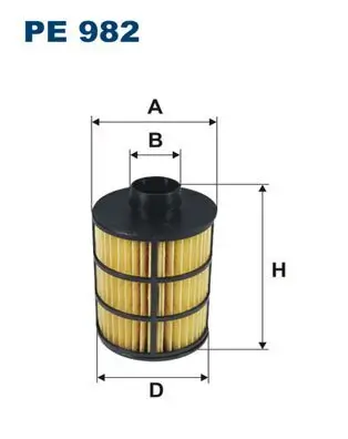 Kraftstofffilter FILTRON PE 982 Bild Kraftstofffilter FILTRON PE 982