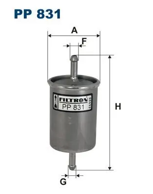 Kraftstofffilter FILTRON PP 831 Bild Kraftstofffilter FILTRON PP 831