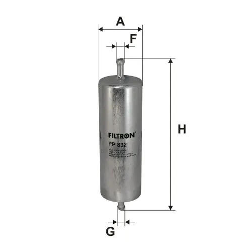 Kraftstofffilter FILTRON PP 832 Bild Kraftstofffilter FILTRON PP 832