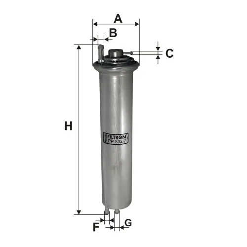 Kraftstofffilter FILTRON PP 832/2 Bild Kraftstofffilter FILTRON PP 832/2
