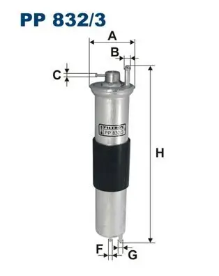 Kraftstofffilter FILTRON PP 832/3 Bild Kraftstofffilter FILTRON PP 832/3