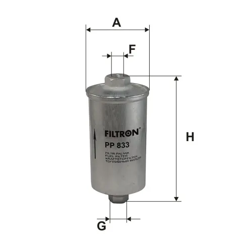 Kraftstofffilter FILTRON PP 833 Bild Kraftstofffilter FILTRON PP 833