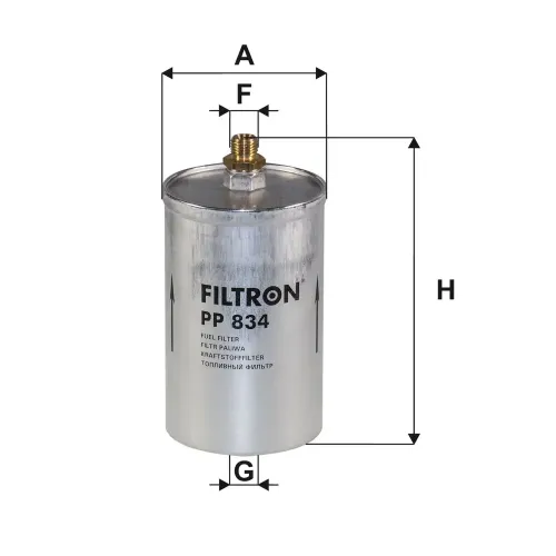 Kraftstofffilter FILTRON PP 834 Bild Kraftstofffilter FILTRON PP 834