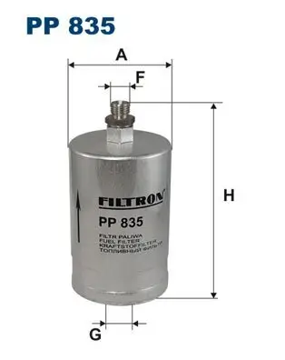 Kraftstofffilter FILTRON PP 835 Bild Kraftstofffilter FILTRON PP 835