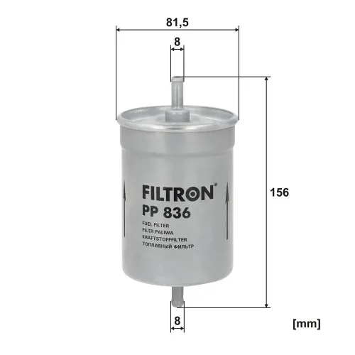 Kraftstofffilter FILTRON PP 836 Bild Kraftstofffilter FILTRON PP 836