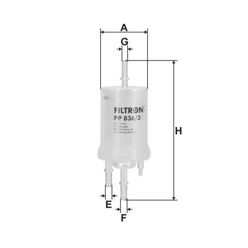 Kraftstofffilter FILTRON PP 836/3 Bild Kraftstofffilter FILTRON PP 836/3