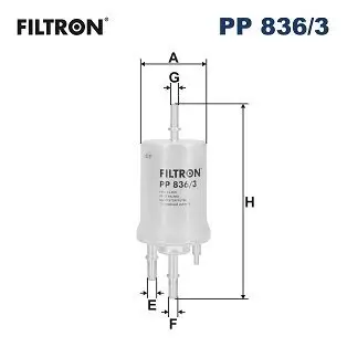 Kraftstofffilter FILTRON PP 836/3 Bild Kraftstofffilter FILTRON PP 836/3