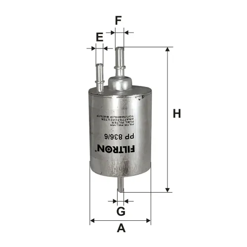 Kraftstofffilter FILTRON PP 836/6 Bild Kraftstofffilter FILTRON PP 836/6