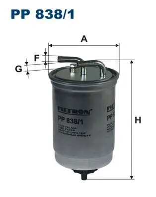 Kraftstofffilter FILTRON PP 838/1