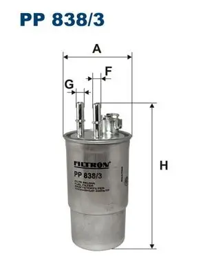 Kraftstofffilter FILTRON PP 838/3