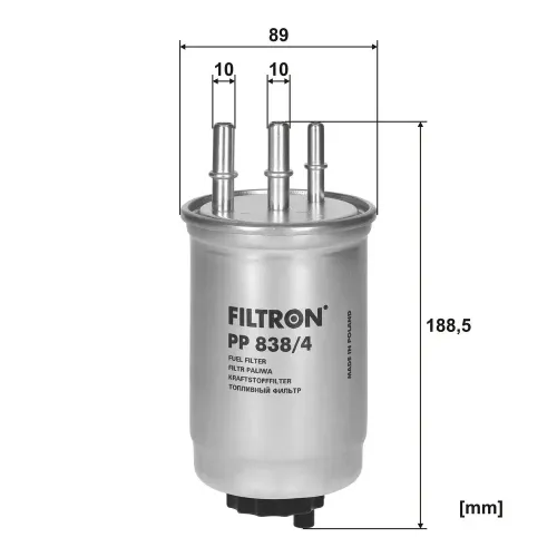 Kraftstofffilter FILTRON PP 838/4 Bild Kraftstofffilter FILTRON PP 838/4