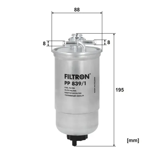 Kraftstofffilter FILTRON PP 839/1 Bild Kraftstofffilter FILTRON PP 839/1