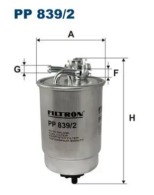 Kraftstofffilter FILTRON PP 839/2 Bild Kraftstofffilter FILTRON PP 839/2