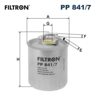 Kraftstofffilter FILTRON PP 841/7 Bild Kraftstofffilter FILTRON PP 841/7