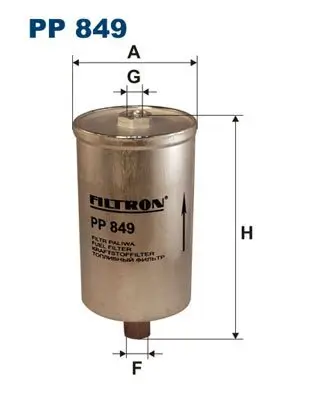 Kraftstofffilter FILTRON PP 849