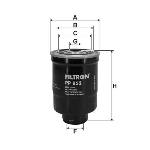 Kraftstofffilter FILTRON PP 852 Bild Kraftstofffilter FILTRON PP 852