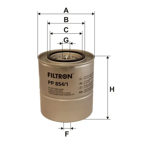 Kraftstofffilter FILTRON PP 854/1 Bild Kraftstofffilter FILTRON PP 854/1