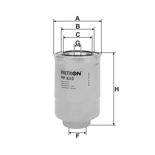 Kraftstofffilter FILTRON PP 855 Bild Kraftstofffilter FILTRON PP 855