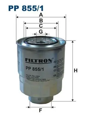 Kraftstofffilter FILTRON PP 855/1 Bild Kraftstofffilter FILTRON PP 855/1