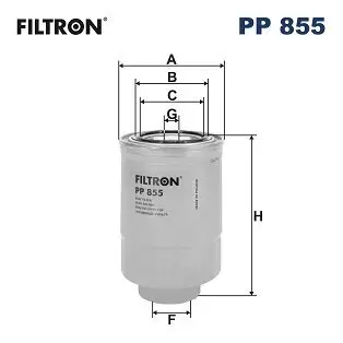 Kraftstofffilter FILTRON PP 855 Bild Kraftstofffilter FILTRON PP 855