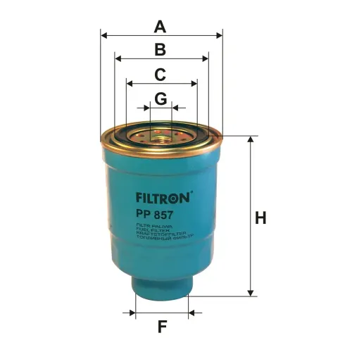 Kraftstofffilter FILTRON PP 857 Bild Kraftstofffilter FILTRON PP 857