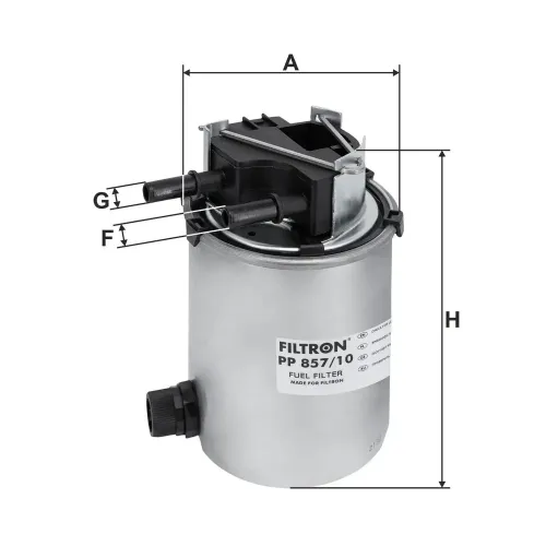 Kraftstofffilter FILTRON PP 857/10 Bild Kraftstofffilter FILTRON PP 857/10