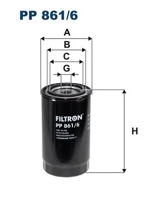 Kraftstofffilter FILTRON PP 861/6 Bild Kraftstofffilter FILTRON PP 861/6