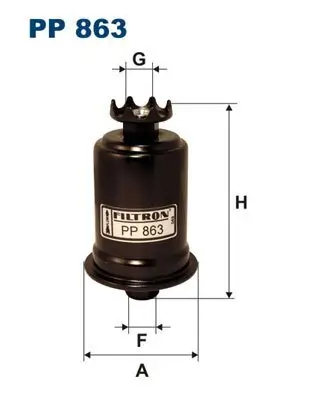 Kraftstofffilter FILTRON PP 863 Bild Kraftstofffilter FILTRON PP 863