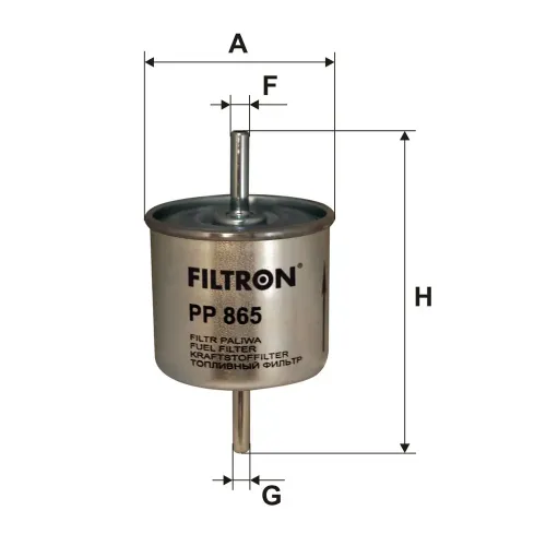 Kraftstofffilter FILTRON PP 865 Bild Kraftstofffilter FILTRON PP 865