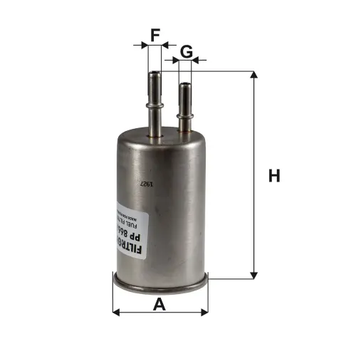 Kraftstofffilter FILTRON PP 866/6 Bild Kraftstofffilter FILTRON PP 866/6