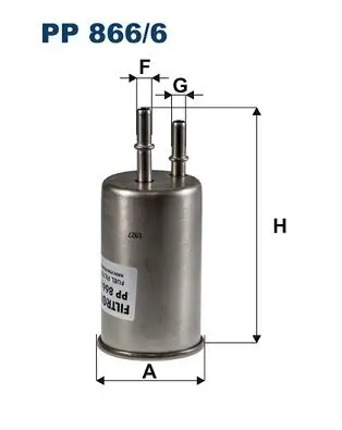 Kraftstofffilter FILTRON PP 866/6 Bild Kraftstofffilter FILTRON PP 866/6