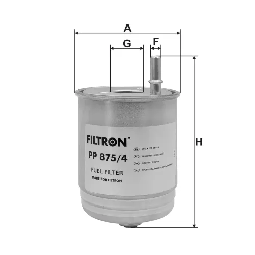 Kraftstofffilter FILTRON PP 875/4 Bild Kraftstofffilter FILTRON PP 875/4