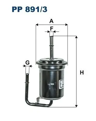 Kraftstofffilter FILTRON PP 891/3 Bild Kraftstofffilter FILTRON PP 891/3